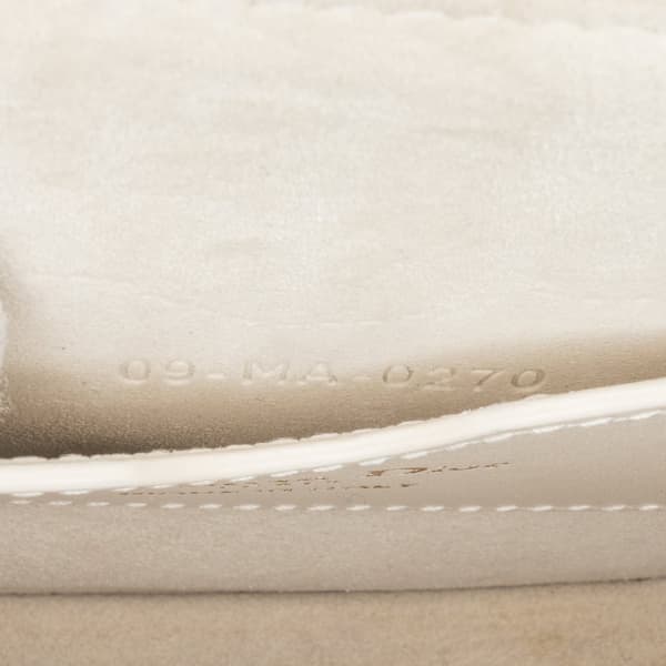 Pre-owned Dior Small Leather Bobby Crossbody White