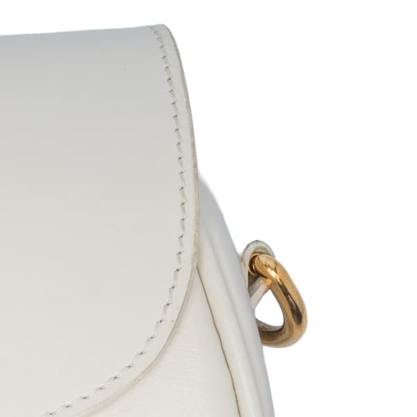 Pre-owned Dior Small Leather Bobby Crossbody White