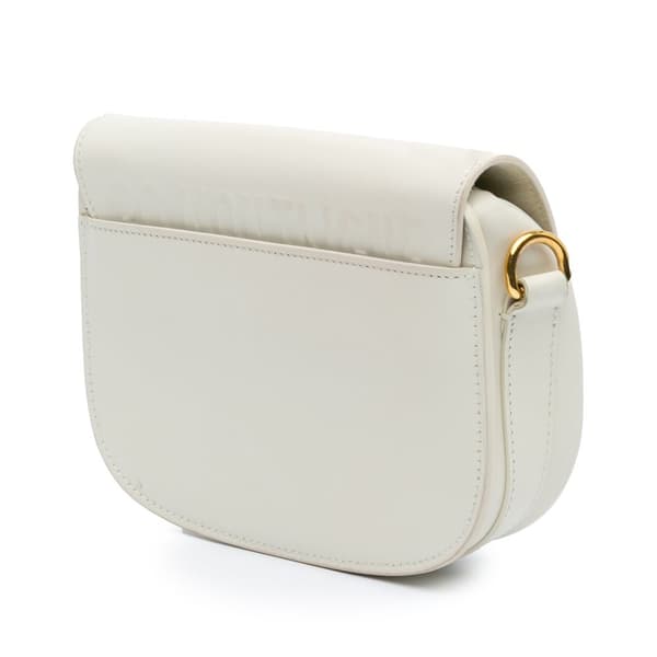 Pre-owned Dior Small Leather Bobby Crossbody White