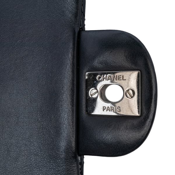 Pre-owned Chanel Mini Rectangular Classic Patent Single Flap Black