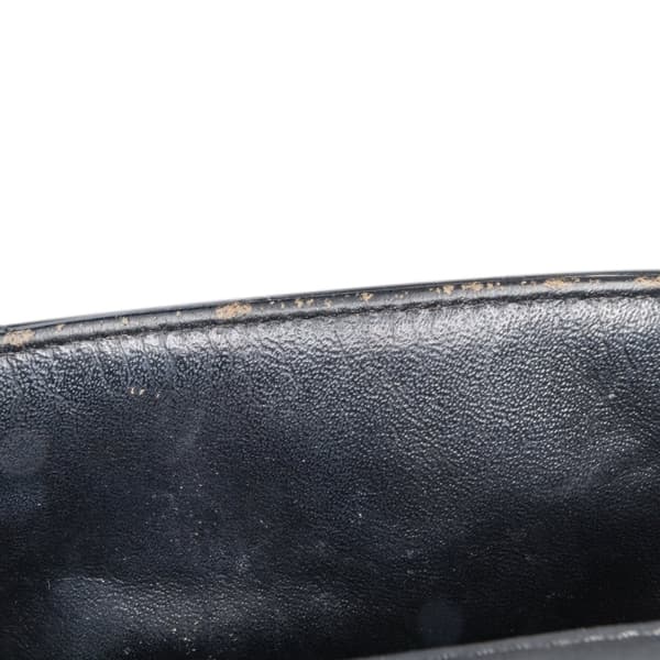 Pre-owned Chanel Mini Rectangular Classic Patent Single Flap Black