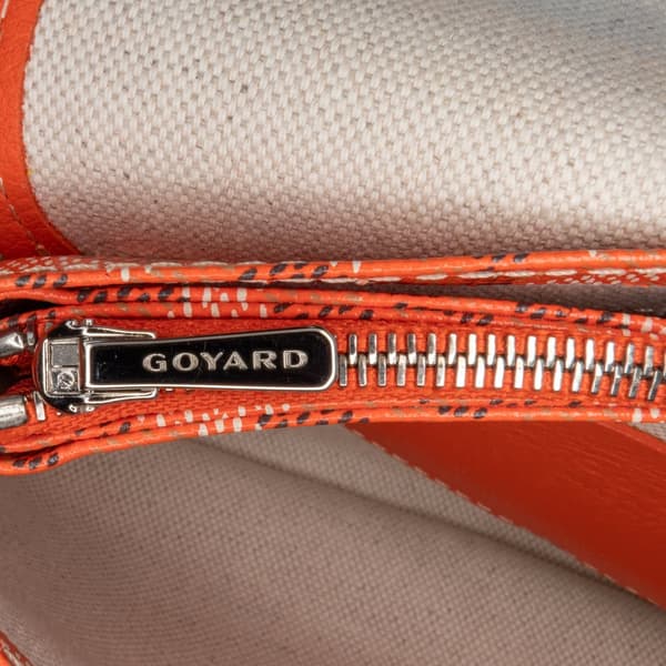 Pre-owned Goyard Goyardine Plumet Pocket Wallet Orange
