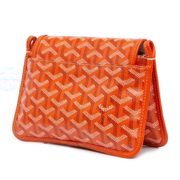 Pre-owned Goyard Goyardine Plumet Pocket Wallet Orange