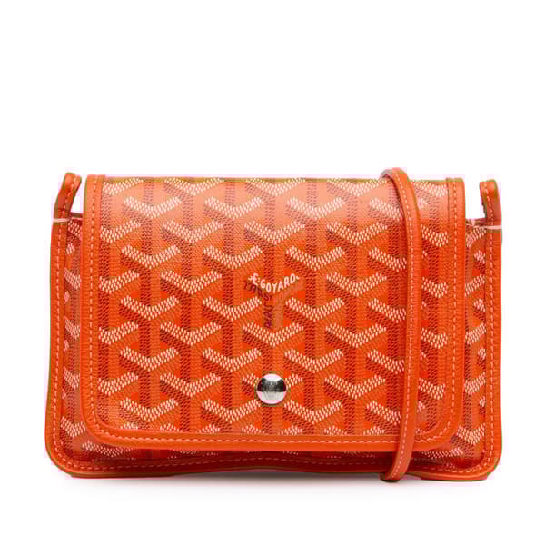 Pre-owned Goyard Goyardine Plumet Pocket Wallet Orange