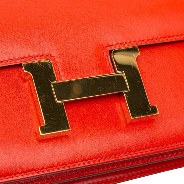 Pre-owned Hermès Mini Tadelakt Constance 18 Red
