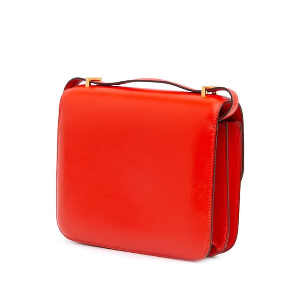 Pre-owned Hermès Mini Tadelakt Constance 18 Red
