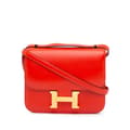 Pikkukuva 1 / 10: Pre-owned Hermès Mini Tadelakt Constance 18 Red