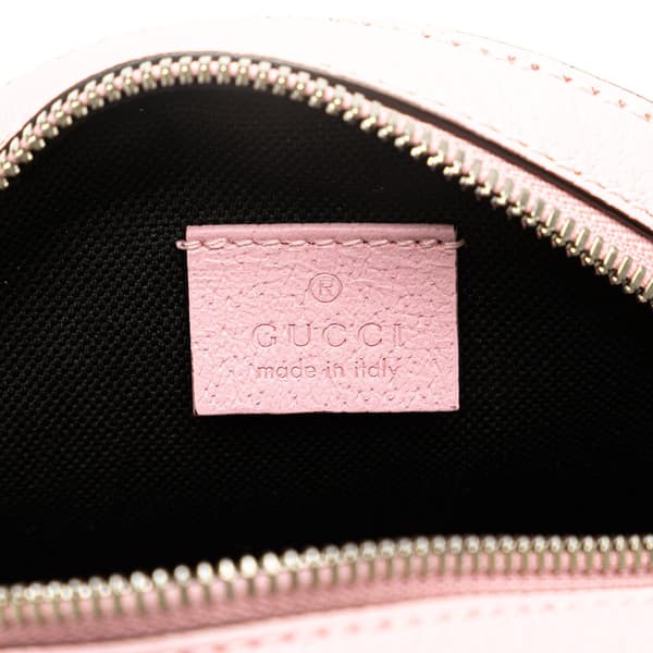 Pre-owned Gucci GG Supreme Psychedelic Round Crossbody Pink