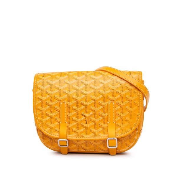 Pre-owned Goyard Goyardine Belvedere PM Yellow