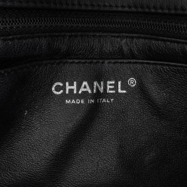 Pre-owned Chanel Mini Rectangular Classic Chevron Patent Single Flap Black