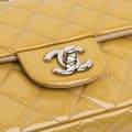 Pikkukuva 6 / 9: Pre-owned Chanel Mini Rectangular Classic Patent Single Flap Yellow