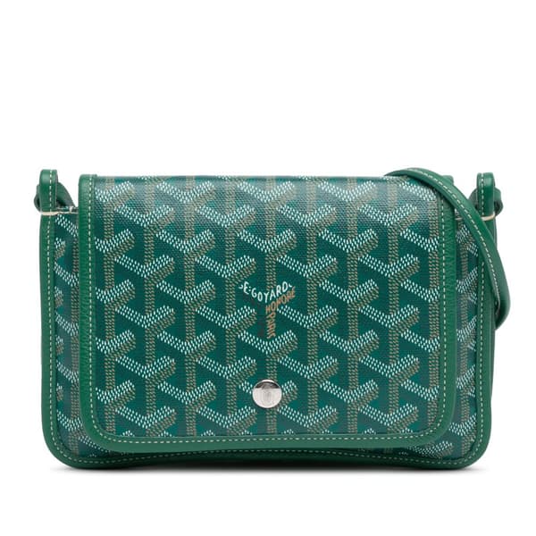 Pre-owned Goyard Goyardine Plumet Pocket Wallet Green
