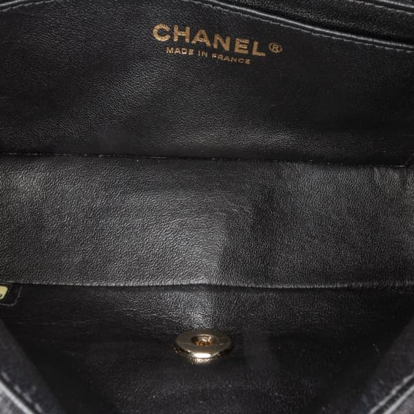 Pre-owned Chanel Mini Rectangular Classic Jersey Single Flap Black