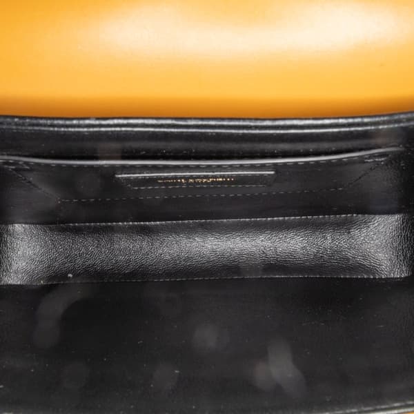 Pre-owned Saint Laurent Medium Leather Solferino Satchel In Box Brown