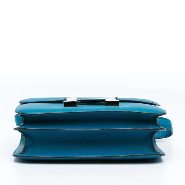 Pre-owned Hermès Epsom Constance 24 Blue