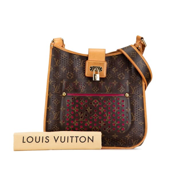 Pre-owned Louis Vuitton Monogram Musette Perforated Brown