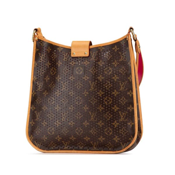 Pre-owned Louis Vuitton Monogram Musette Perforated Brown