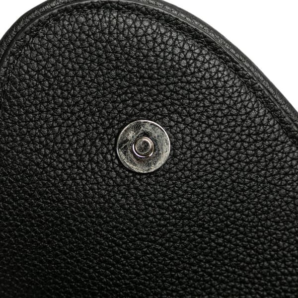 Pre-owned Dior Mini Leather Saddle Crossbody Black