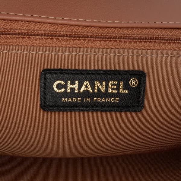 Pre-owned Chanel Small Quilted Lambskin Ribbon Flap Black