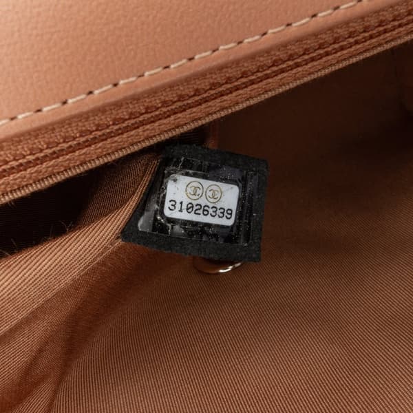 Pre-owned Chanel Small Quilted Lambskin Ribbon Flap Black