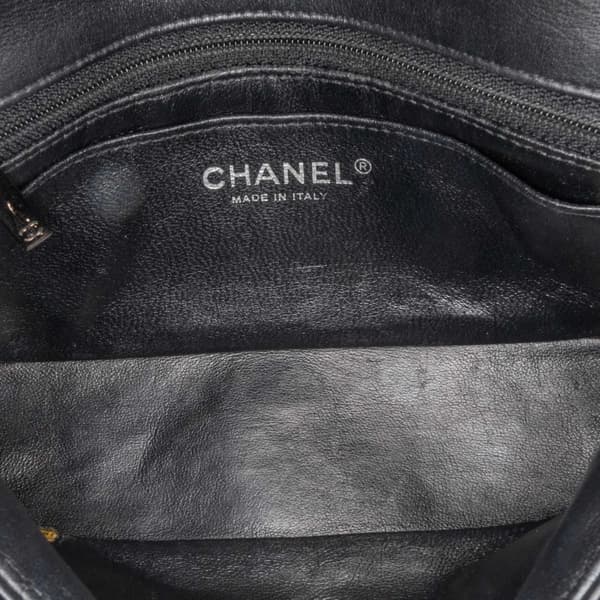 Pre-owned Chanel Mini Rectangular Classic Patent Single Flap Black