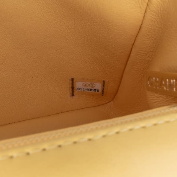 Pre-owned Chanel Mini Rectangular Classic Lambskin Rainbow Single Flap Pink