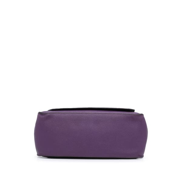 Pre-owned Hermès Clemence Jypsiere 34 Purple