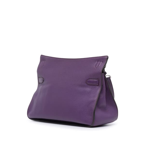 Pre-owned Hermès Clemence Jypsiere 34 Purple