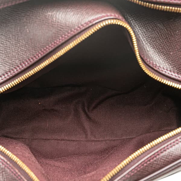 Pre-owned Louis Vuitton Taiga Reporter PM Red