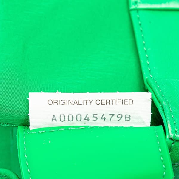 Pre-owned Bottega Veneta Small Nappa Intrecciato Cassette Crossbody Green