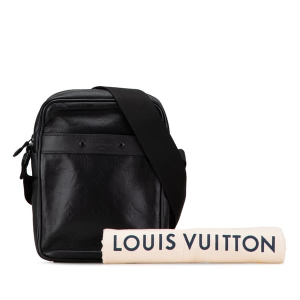 Pre-owned Louis Vuitton Monogram Shadow Danube PM Black