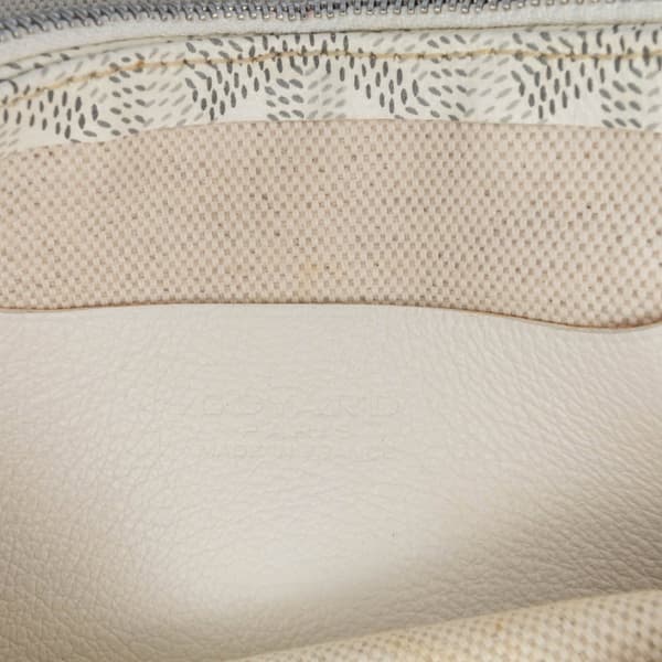 Pre-owned Goyard Goyardine Plumet Pocket Wallet White