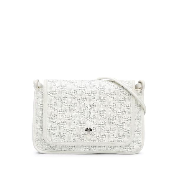 Pre-owned Goyard Goyardine Plumet Pocket Wallet White