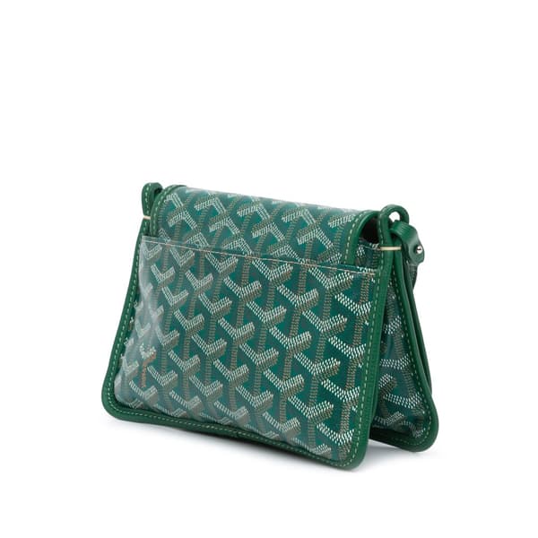 Pre-owned Goyard Goyardine Plumet Pocket Wallet Green