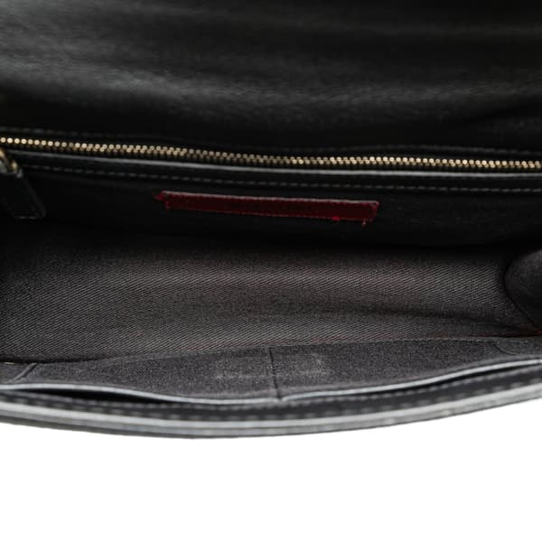 Pre-owned Valentino Medium Rockstud Glam Lock Crossbody Black