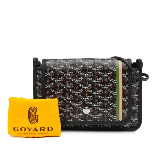 Pre-owned Goyard Goyardine Plumet Pocket Wallet Black