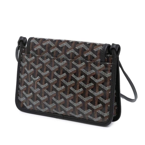 Pre-owned Goyard Goyardine Plumet Pocket Wallet Black