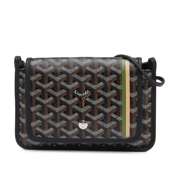 Pre-owned Goyard Goyardine Plumet Pocket Wallet Black
