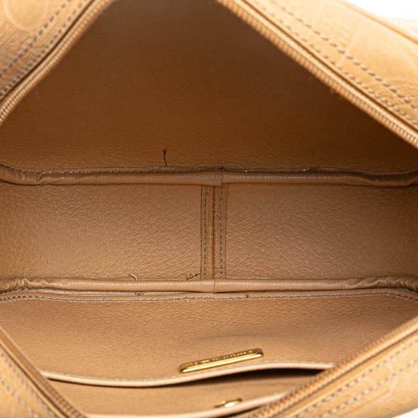 Pre-owned Dior Oblique Trotter Coated Canvas Crossbody Brown
