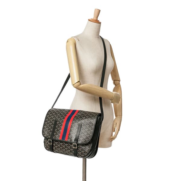 Pre-owned Goyard Goyardine Belvedere GM Black