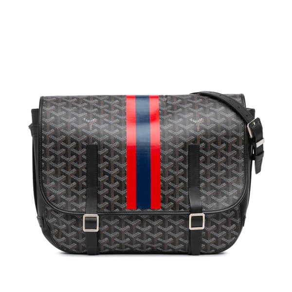 Pre-owned Goyard Goyardine Belvedere GM Black