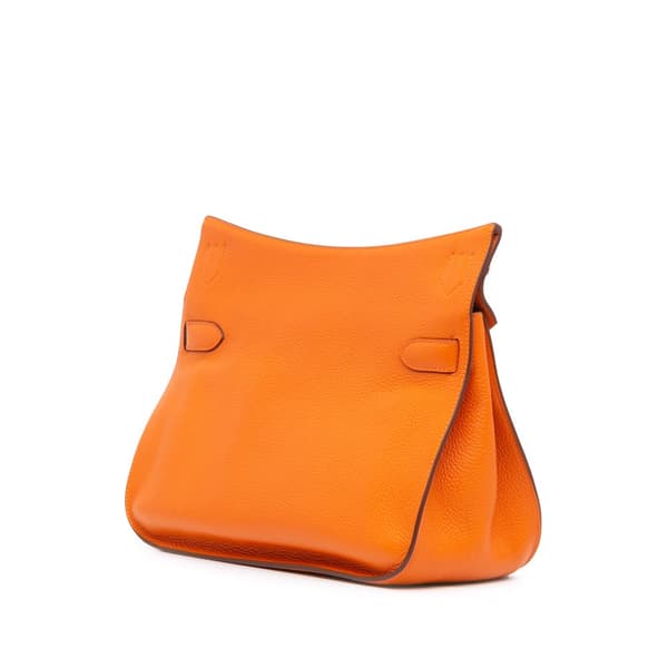 Pre-owned Hermès Clemence Jypsiere 31 Orange