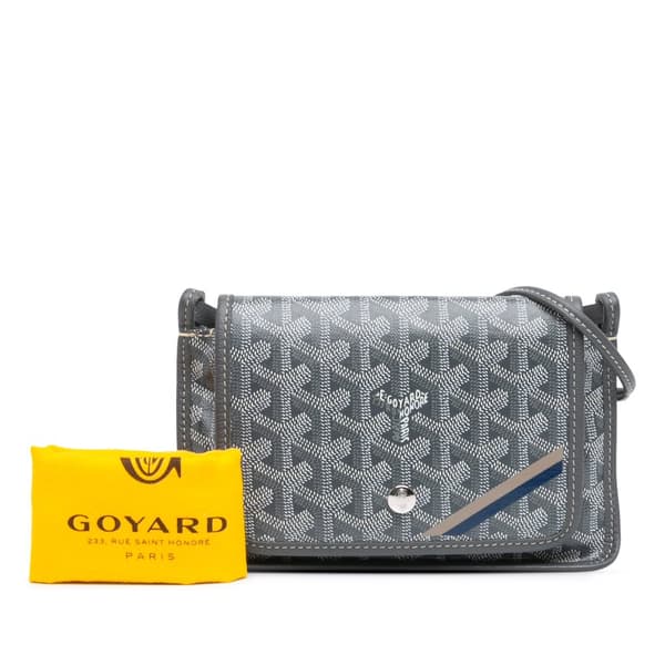 Pre-owned Goyard Goyardine Plumet Pocket Wallet Gray