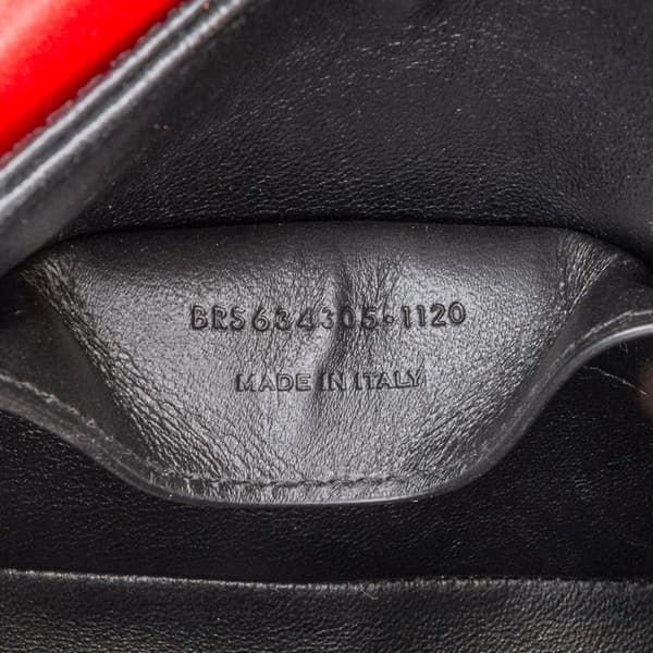 Pre-owned Saint Laurent Medium Calfskin Solferino Satchel In Box Red