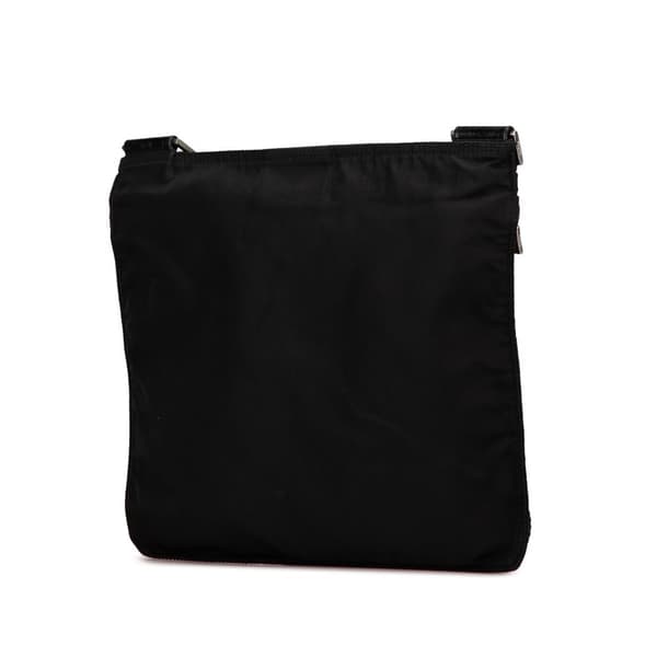 Pre-owned Prada Tessuto Zip Top Crossbody Black