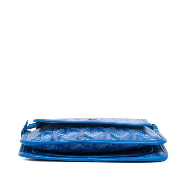 Pre-owned Goyard Goyardine Plumet Pocket Wallet Blue
