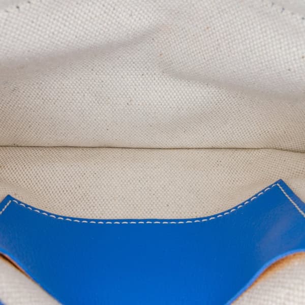 Pre-owned Goyard Goyardine Plumet Pocket Wallet Blue