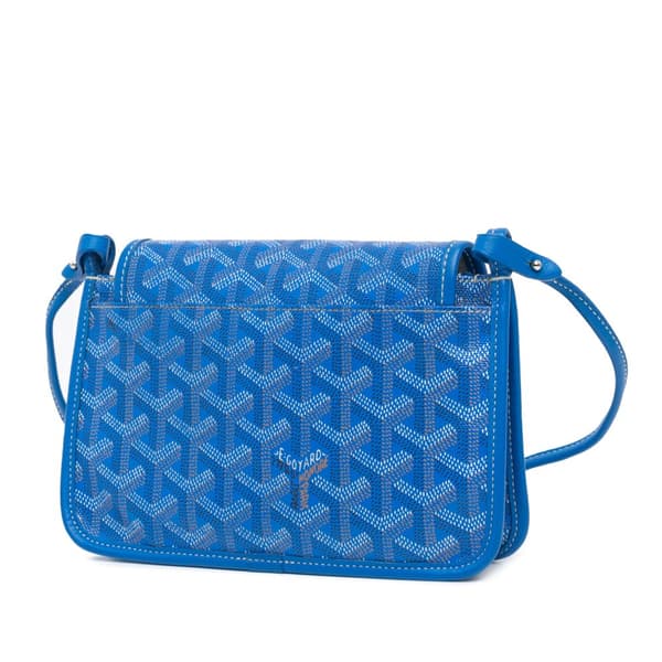 Pre-owned Goyard Goyardine Plumet Pocket Wallet Blue