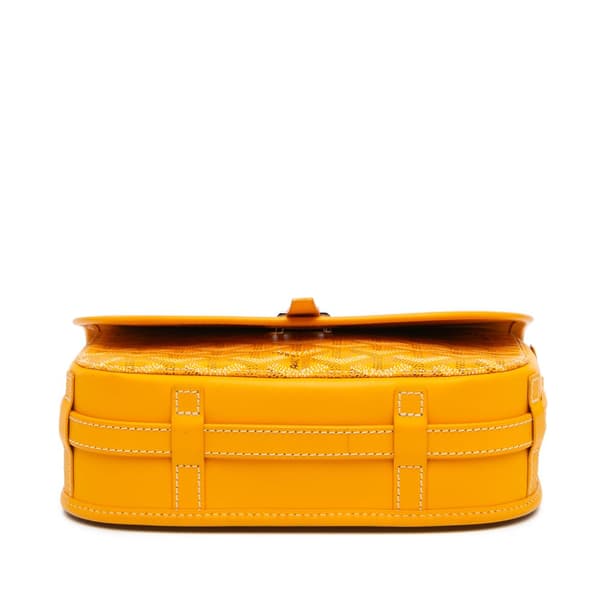 Pre-owned Goyard Goyardine Belvedere II PM Yellow