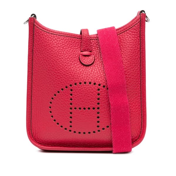 Pre-owned Hermès Clemence Evelyne TPM Pink